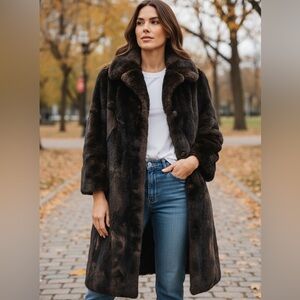 Mincara-Russel Taylor Winter Coat  Vintage 60’s Faux Fur